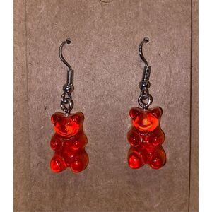 ☀️3/$12☀️ Orange Gummy Bear Earrings